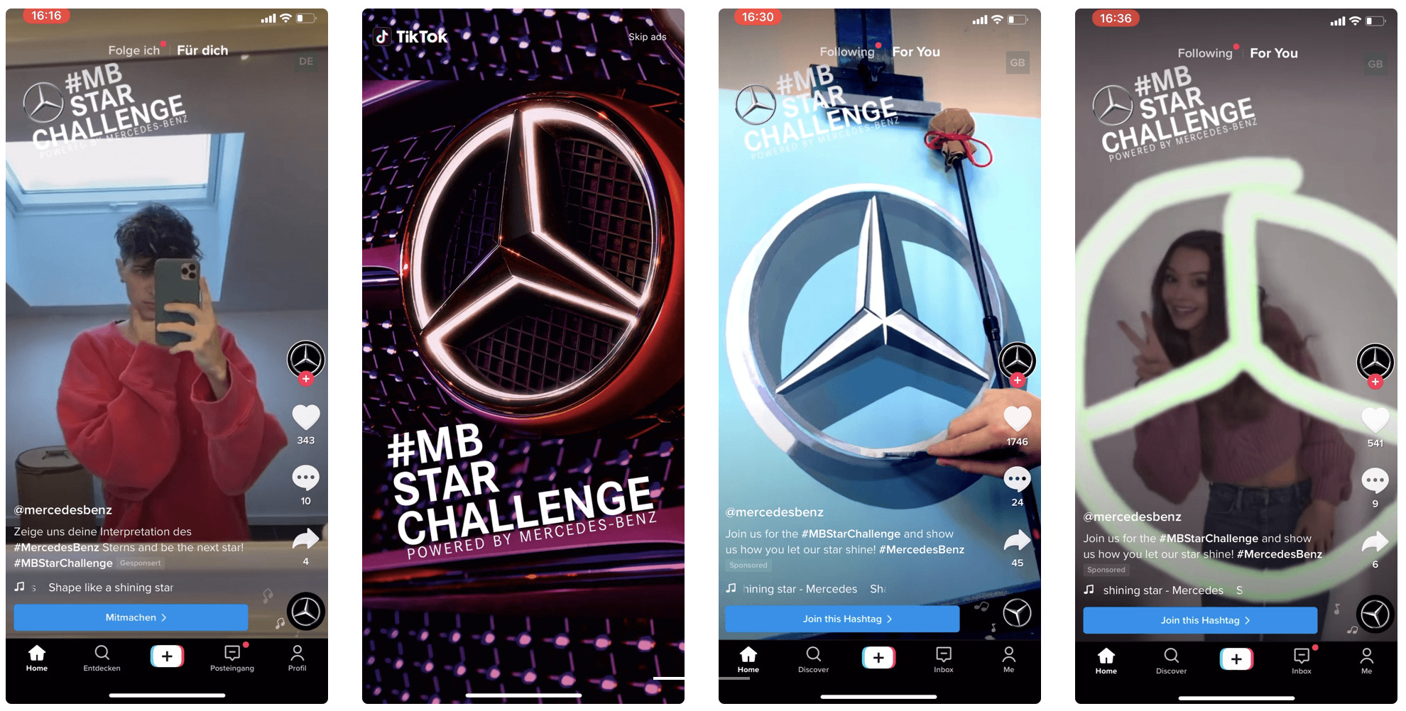 Branded hashtag challenge automotive