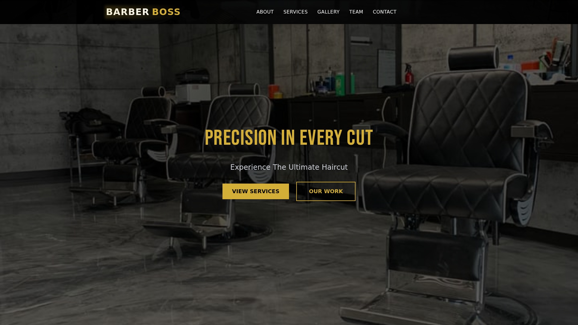 Barber Boss website preview