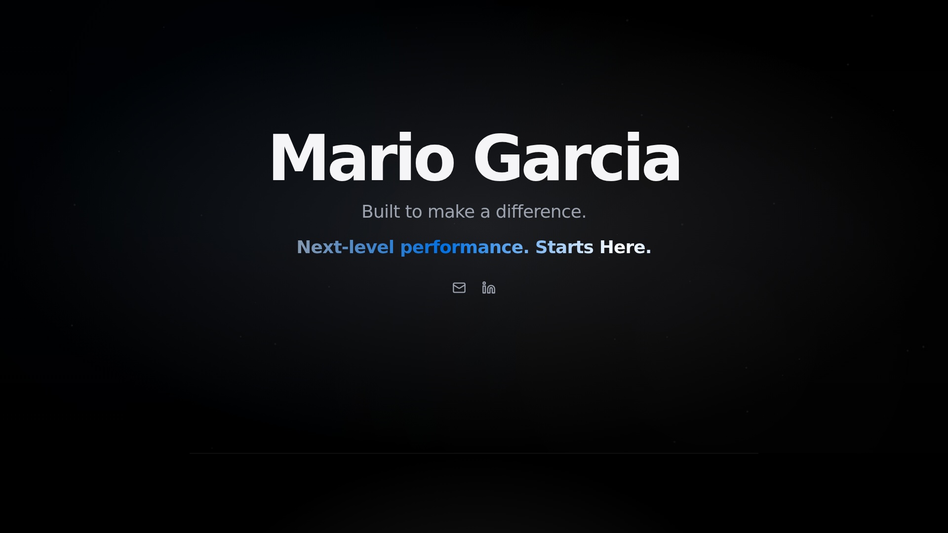Mario Garcia website preview