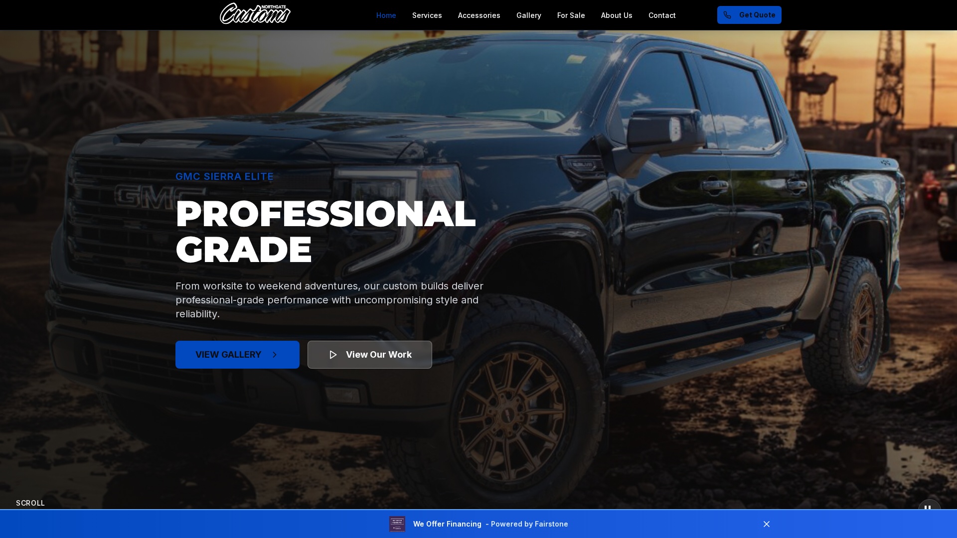 Northgate Customs website preview